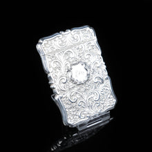 Load image into Gallery viewer, Victorian Scott Monument Castle Top Silver Card Case - Frederick Marson 1856 - Artisan Antiques
