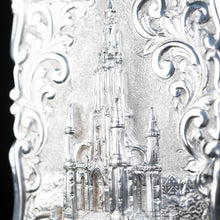 Load image into Gallery viewer, Victorian Scott Monument Castle Top Silver Card Case - Frederick Marson 1856 - Artisan Antiques
