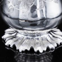 Load image into Gallery viewer, Antique Silver Victorian Mug with Floral Stippled Foot - Edward Ker Reid 1856 - Artisan Antiques
