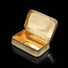 Load image into Gallery viewer, Silver Gilt Snuff Box with High Relief Horse Riding Design - Joseph Willmore 1836 - Artisan Antiques
