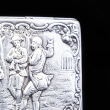 Load image into Gallery viewer, Large German Silver Snuff Box with Magnificent Repousse &amp; Gilt Interior - 19th Century - Artisan Antiques
