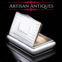 Load image into Gallery viewer, Georgian Solid Silver Engine Turned Snuff Box with Gilt Interior - Thomas Shaw 1837 - Artisan Antiques
