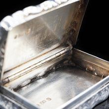 Load image into Gallery viewer, Victorian Silver Hand Engraved Snuff Box by Edward Smith - 1857 - Artisan Antiques

