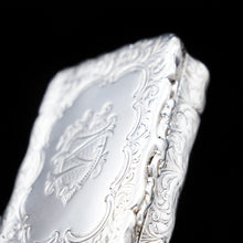 Load image into Gallery viewer, Victorian Silver Hand Engraved Snuff Box by Edward Smith - 1857 - Artisan Antiques
