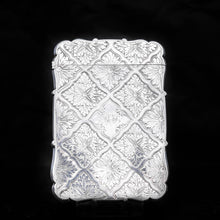 Load image into Gallery viewer, Victorian Silver Card Case with Spectacular Bright Cut Engravings -David Pettifer 1848 - Artisan Antiques
