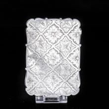 Load image into Gallery viewer, Victorian Silver Card Case with Spectacular Bright Cut Engravings -David Pettifer 1848 - Artisan Antiques
