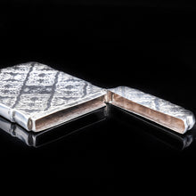 Load image into Gallery viewer, Victorian Silver Card Case with Spectacular Bright Cut Engravings -David Pettifer 1848 - Artisan Antiques
