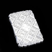 Load image into Gallery viewer, Victorian Silver Card Case with Spectacular Bright Cut Engravings -David Pettifer 1848 - Artisan Antiques
