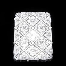 Load image into Gallery viewer, Victorian Silver Card Case with Spectacular Bright Cut Engravings -David Pettifer 1848 - Artisan Antiques
