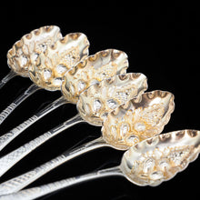Load image into Gallery viewer, Set of 6 Georgian Berry Tea/Dessert Spoons - c1800s - Artisan Antiques
