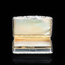 Load image into Gallery viewer, Georgian Silver Mounted Mother of Pearl Snuff Box - William Pugh 1831 - Artisan Antiques

