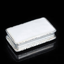 Load image into Gallery viewer, Georgian Silver Mounted Mother of Pearl Snuff Box - William Pugh 1831 - Artisan Antiques
