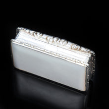 Load image into Gallery viewer, Georgian Silver Mounted Mother of Pearl Snuff Box - William Pugh 1831 - Artisan Antiques
