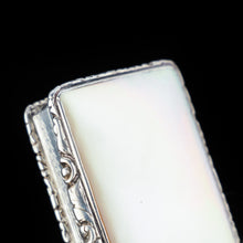 Load image into Gallery viewer, Georgian Silver Mounted Mother of Pearl Snuff Box - William Pugh 1831 - Artisan Antiques
