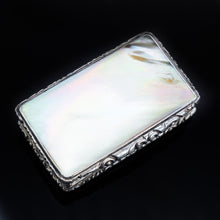 Load image into Gallery viewer, Georgian Silver Mounted Mother of Pearl Snuff Box - William Pugh 1831 - Artisan Antiques
