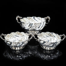 Load image into Gallery viewer, Magnificent Solid Silver Centerpiece Fruit Bowls | Royal Suppliers - Carrington &amp; Co 1890 - Artisan Antiques
