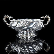 Load image into Gallery viewer, Magnificent Solid Silver Centerpiece Fruit Bowls | Royal Suppliers - Carrington &amp; Co 1890 - Artisan Antiques
