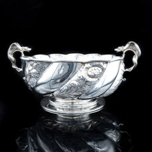 Load image into Gallery viewer, Magnificent Solid Silver Centerpiece Fruit Bowls | Royal Suppliers - Carrington &amp; Co 1890 - Artisan Antiques
