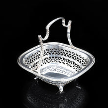 Load image into Gallery viewer, Antique Solid Silver Fruit/Bonbon Basket Dish - Martin Hall 1917 - Artisan Antiques
