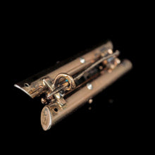 Load image into Gallery viewer, Antique 14K Rose Gold Opal &amp; Seeded Pearl Brooch
