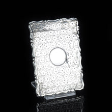 Load image into Gallery viewer, Antique Victorian Silver Card Case with Unique Floral Motif - George Unite 1885 - Artisan Antiques
