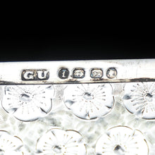 Load image into Gallery viewer, Antique Victorian Silver Card Case with Unique Floral Motif - George Unite 1885 - Artisan Antiques
