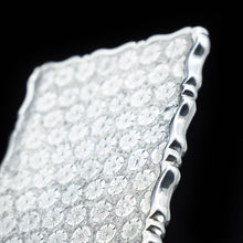 Load image into Gallery viewer, Antique Victorian Silver Card Case with Unique Floral Motif - George Unite 1885 - Artisan Antiques
