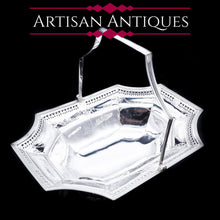 Load image into Gallery viewer, Large Georgian Solid Silver Fruit Basket - Joseph Scammell 1790 - Artisan Antiques
