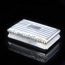 Load image into Gallery viewer, Georgian Solid Silver Snuff Box with Gilt Interior - Birmingham 1823 - Artisan Antiques
