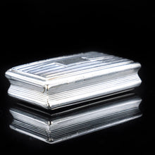 Load image into Gallery viewer, Georgian Solid Silver Snuff Box with Gilt Interior - Birmingham 1823 - Artisan Antiques
