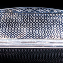 Load image into Gallery viewer, Antique Imperial Russian Silver Snuff Box - Star Niello Pattern - Artisan Antiques
