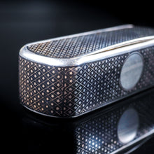 Load image into Gallery viewer, Antique Imperial Russian Silver Snuff Box - Star Niello Pattern - Artisan Antiques
