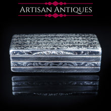 Load image into Gallery viewer, Antique Imperial Russian Niello Silver Large Snuff Box c.1842 - Artisan Antiques
