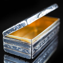 Load image into Gallery viewer, Antique Imperial Russian Niello Silver Large Snuff Box c.1842 - Artisan Antiques
