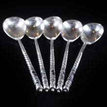 Load image into Gallery viewer, Antique Imperial Russian Silver Niello Spoons - Set of 5 c.1850 - Artisan Antiques
