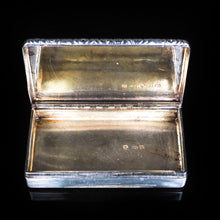 Load image into Gallery viewer, Antique English Solid Silver Table Snuff Box - Birmingham 1833 - Artisan Antiques
