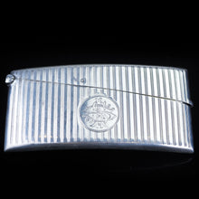 Load image into Gallery viewer, English Solid Silver Card Case with Gilt Interior - 20th Century - Artisan Antiques
