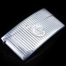 Load image into Gallery viewer, English Solid Silver Card Case with Gilt Interior - 20th Century - Artisan Antiques
