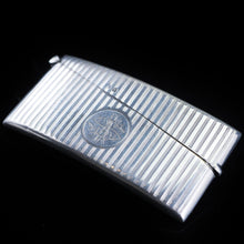 Load image into Gallery viewer, English Solid Silver Card Case with Gilt Interior - 20th Century - Artisan Antiques
