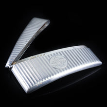 Load image into Gallery viewer, English Solid Silver Card Case with Gilt Interior - 20th Century - Artisan Antiques
