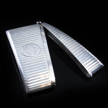 Load image into Gallery viewer, English Solid Silver Card Case with Gilt Interior - 20th Century - Artisan Antiques
