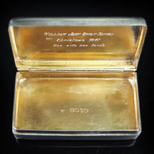 Load image into Gallery viewer, Antique English Solid Silver Historical Snuff Box - London 1845 - Artisan Antiques
