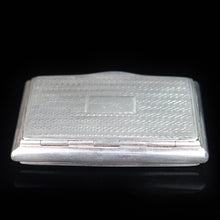 Load image into Gallery viewer, Antique English Victorian Solid Silver Snuff Box with Gold Gilt Interior - Birmingham 1838 - Artisan Antiques
