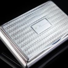 Load image into Gallery viewer, Antique English Victorian Solid Silver Snuff Box with Gold Gilt Interior - Birmingham 1838 - Artisan Antiques
