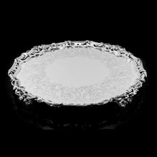 Load image into Gallery viewer, An Exceptional Large Solid Sterling Silver Victorian Salver/Tray/Platter 47cm (2.9kg) with Cast Border - Hunt &amp; Roskell (Late Storr Mortimer &amp; Hunt)
