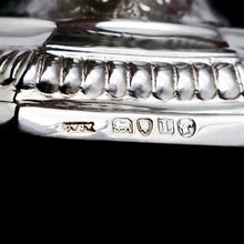 Load image into Gallery viewer, A Unique Antique Pair of Solid Silver Salt Cellars, Pedestal Design - Daniel &amp; John Wellby 1886 - Artisan Antiques
