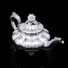 Load image into Gallery viewer, Antique Georgian Solid Silver Teapot &#39;Melon Shaped&#39; - Robert Hennell 1836 - Artisan Antiques

