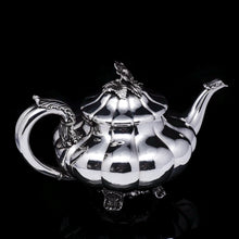 Load image into Gallery viewer, Antique Georgian Solid Silver Teapot &#39;Melon Shaped&#39; - Robert Hennell 1836 - Artisan Antiques
