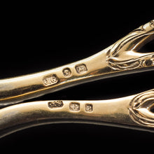 Load image into Gallery viewer, A Victorian Solid Silver Gilt Pair of Grape Scissors - John Gilbert 1864 - Artisan Antiques
