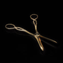 Load image into Gallery viewer, A Victorian Solid Silver Gilt Pair of Grape Scissors - John Gilbert 1864 - Artisan Antiques
